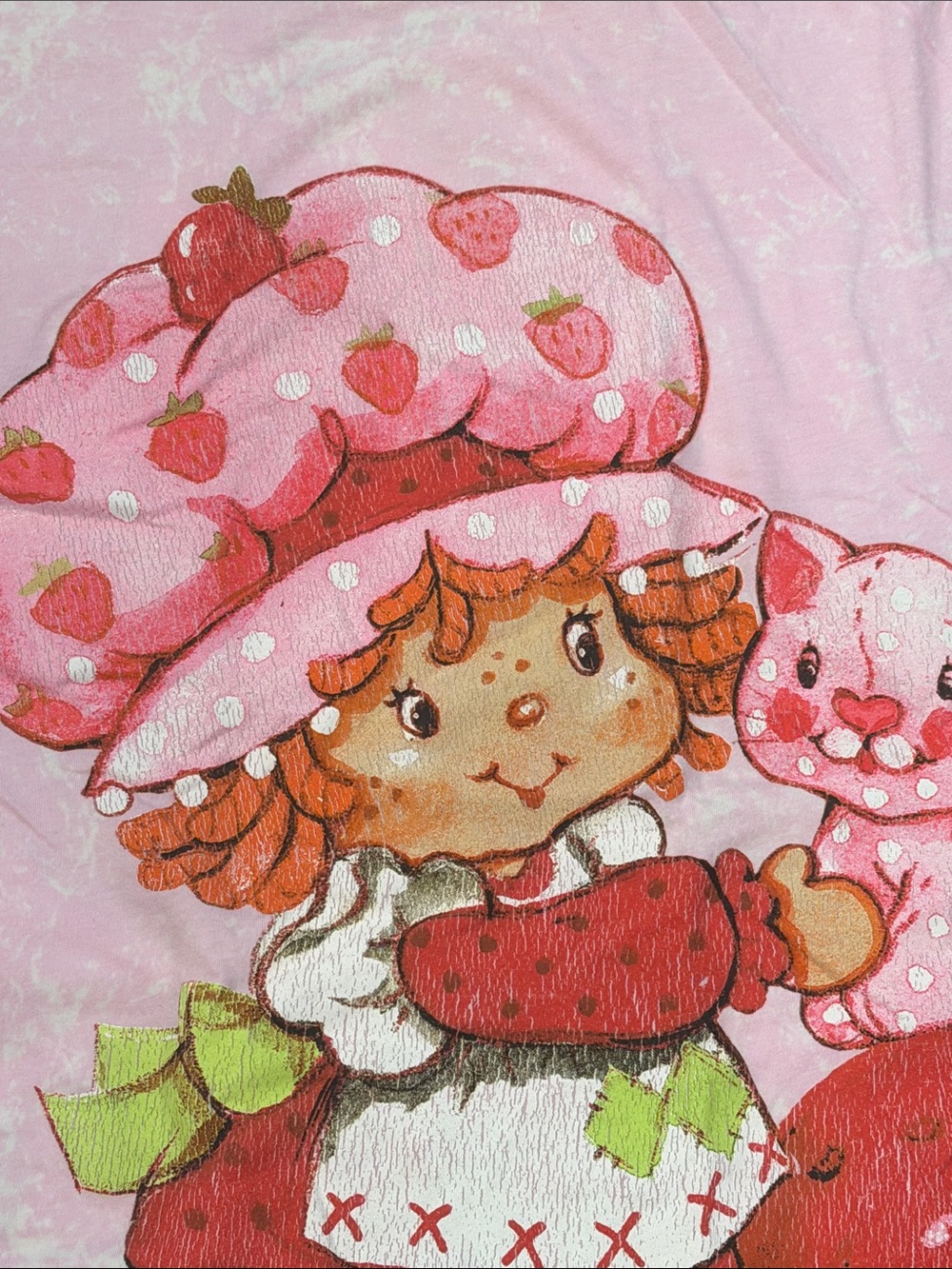 Hot Topic Strawberry Shortcake Two Sided Oversized Tee Shirt M - Picture 2 of 4